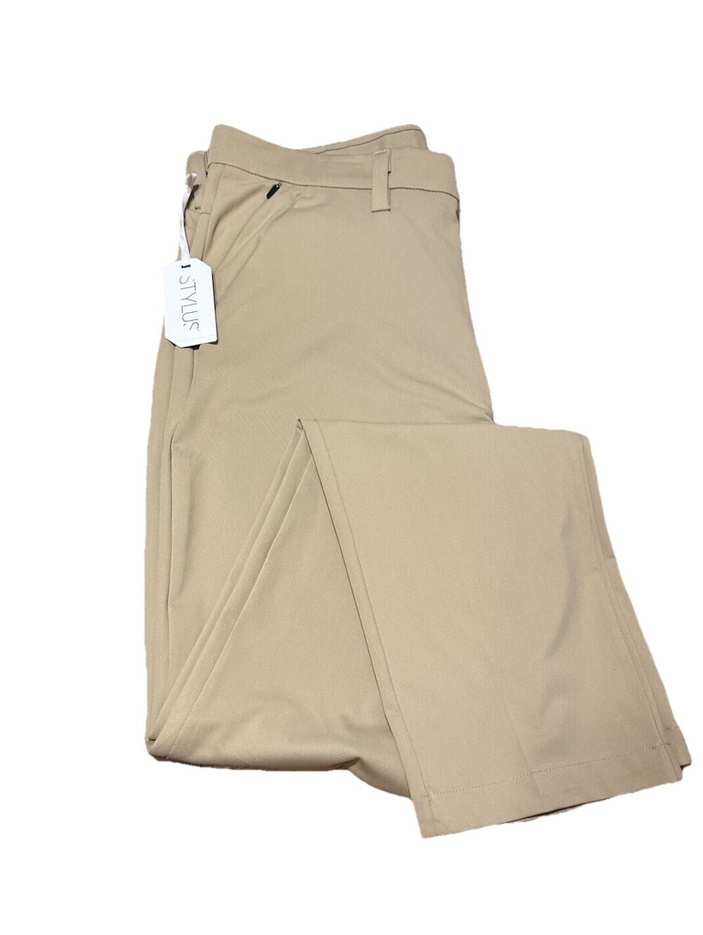 Men’s Stylus Straight Fit Performance Chino Pant Size 36x34 Khaki Golf NWT